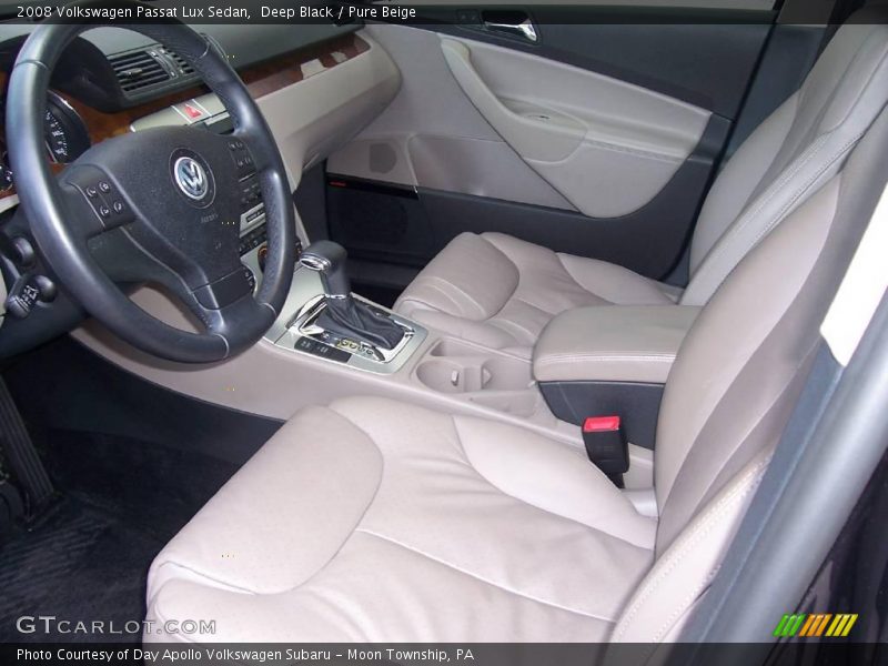 Deep Black / Pure Beige 2008 Volkswagen Passat Lux Sedan
