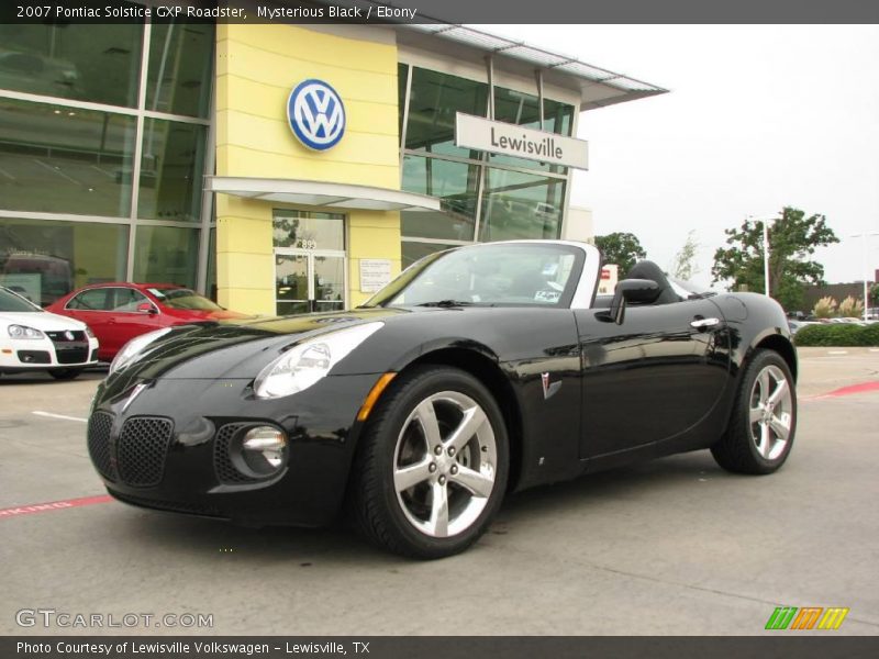 Mysterious Black / Ebony 2007 Pontiac Solstice GXP Roadster