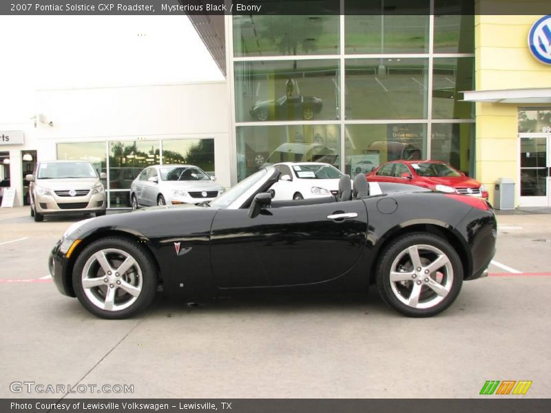 Mysterious Black / Ebony 2007 Pontiac Solstice GXP Roadster