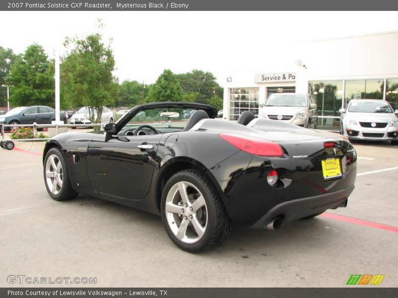 Mysterious Black / Ebony 2007 Pontiac Solstice GXP Roadster