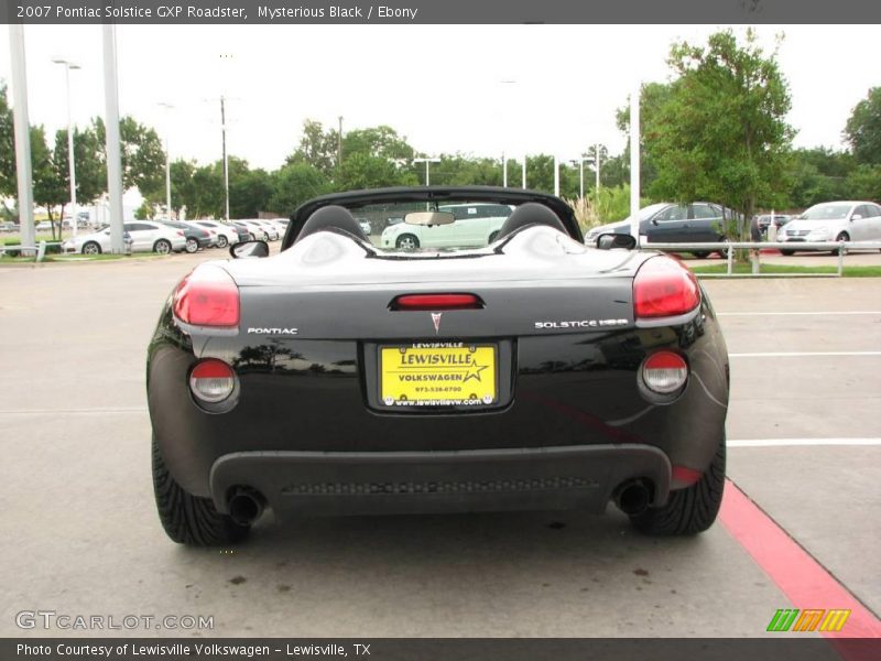 Mysterious Black / Ebony 2007 Pontiac Solstice GXP Roadster
