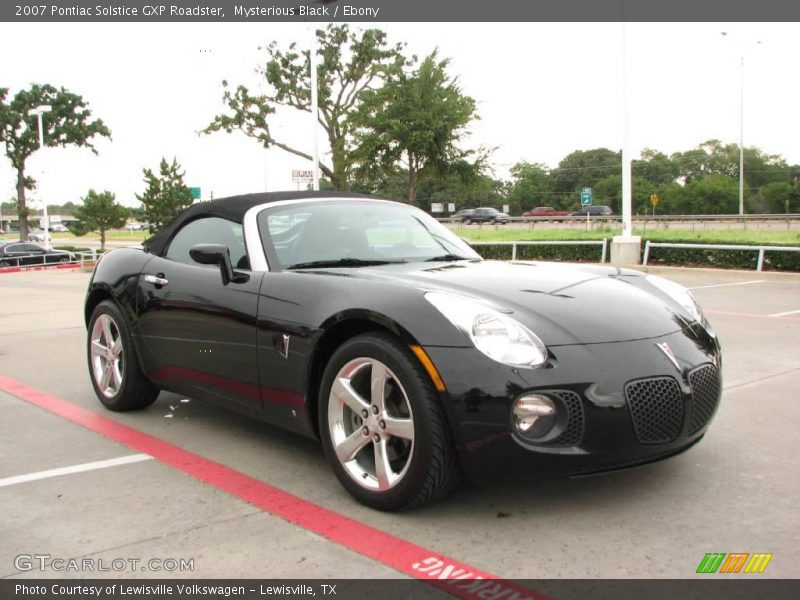 Mysterious Black / Ebony 2007 Pontiac Solstice GXP Roadster