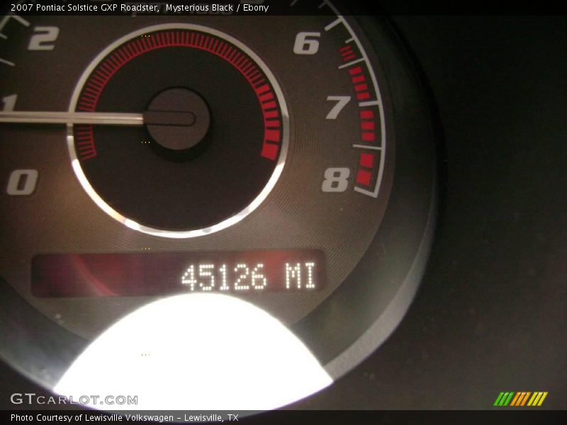 Mysterious Black / Ebony 2007 Pontiac Solstice GXP Roadster