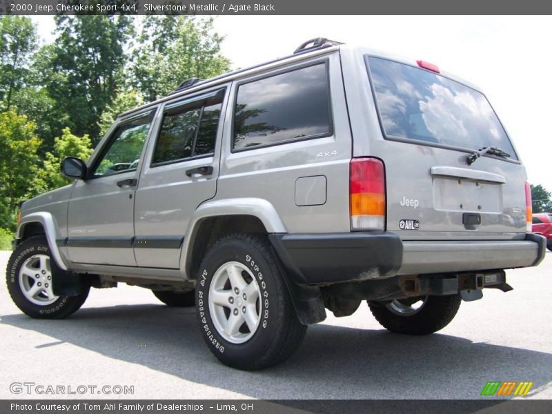 Silverstone Metallic / Agate Black 2000 Jeep Cherokee Sport 4x4
