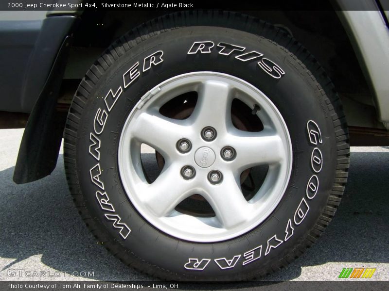 Silverstone Metallic / Agate Black 2000 Jeep Cherokee Sport 4x4