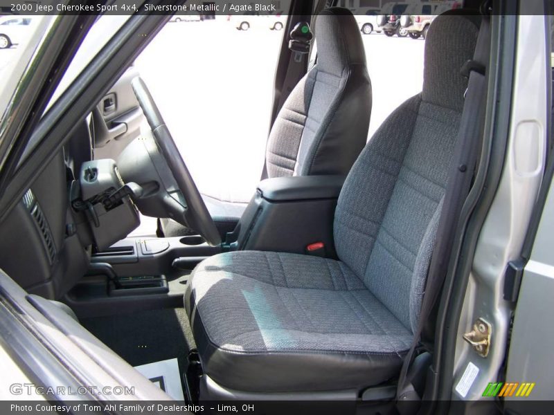 Silverstone Metallic / Agate Black 2000 Jeep Cherokee Sport 4x4