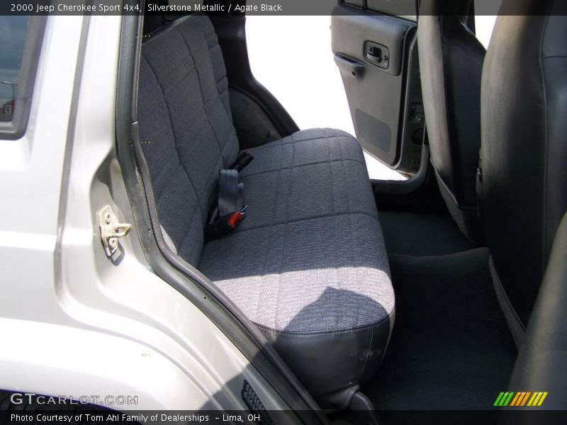 Silverstone Metallic / Agate Black 2000 Jeep Cherokee Sport 4x4