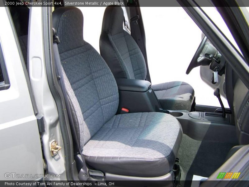 Silverstone Metallic / Agate Black 2000 Jeep Cherokee Sport 4x4