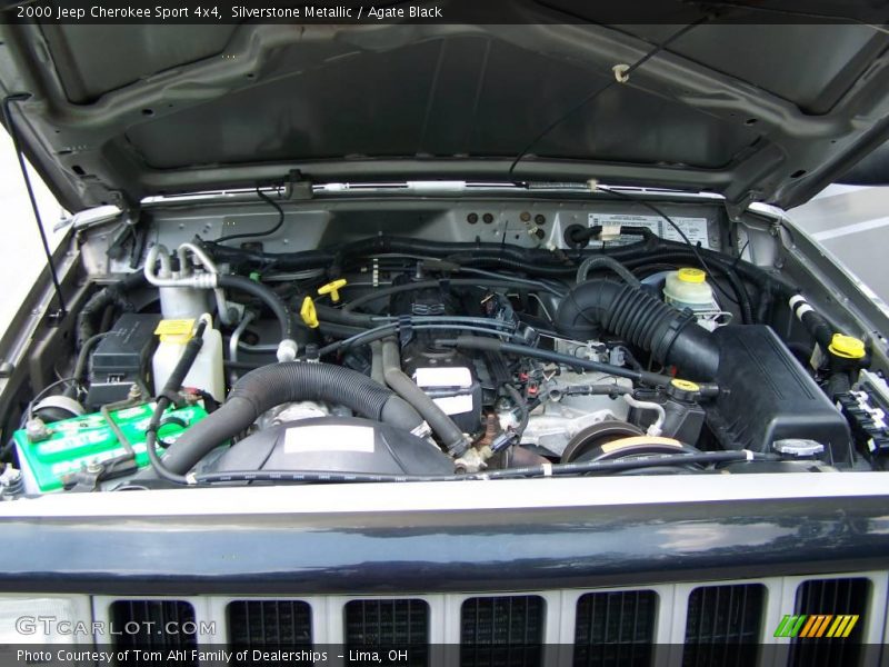 Silverstone Metallic / Agate Black 2000 Jeep Cherokee Sport 4x4