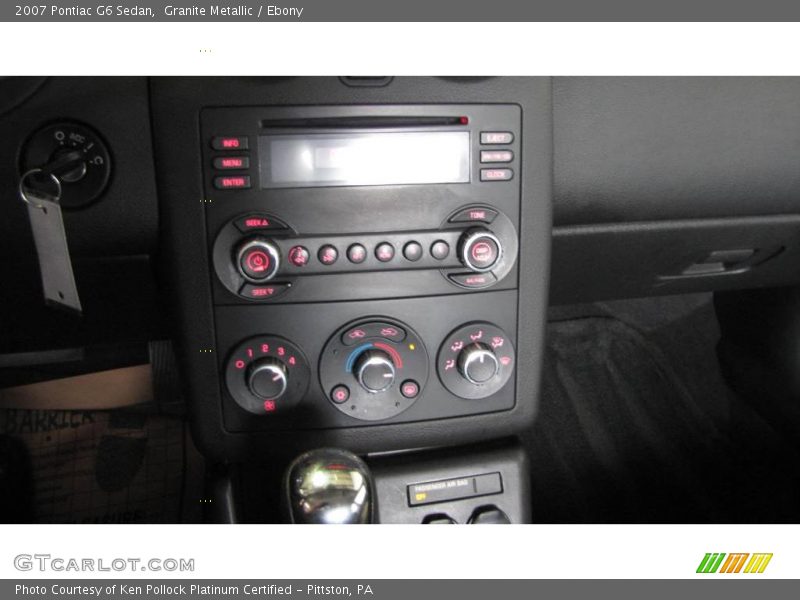 Granite Metallic / Ebony 2007 Pontiac G6 Sedan