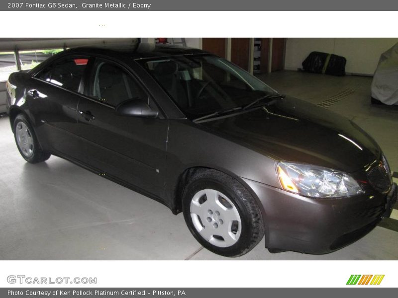 Granite Metallic / Ebony 2007 Pontiac G6 Sedan