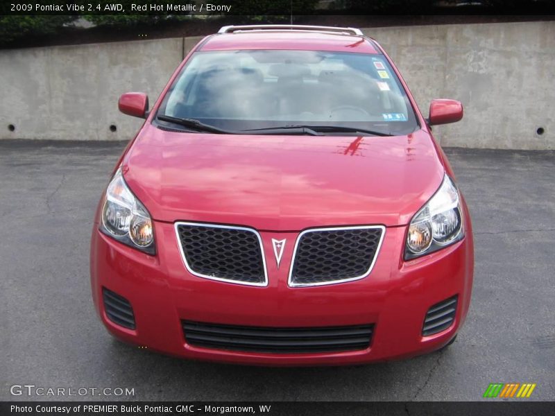 Red Hot Metallic / Ebony 2009 Pontiac Vibe 2.4 AWD