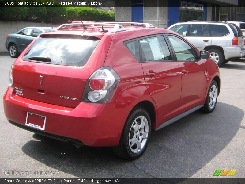 Red Hot Metallic / Ebony 2009 Pontiac Vibe 2.4 AWD