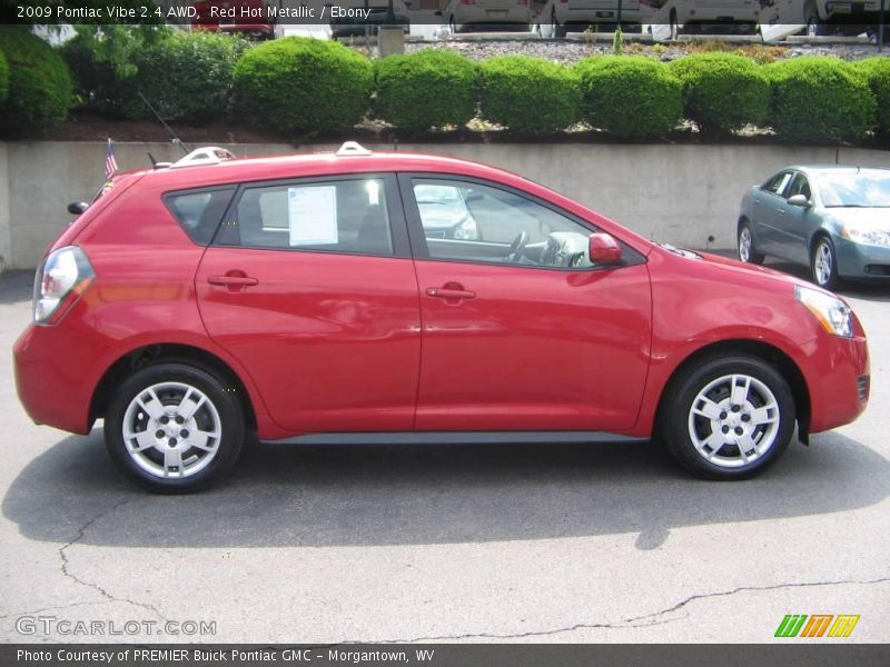 Red Hot Metallic / Ebony 2009 Pontiac Vibe 2.4 AWD