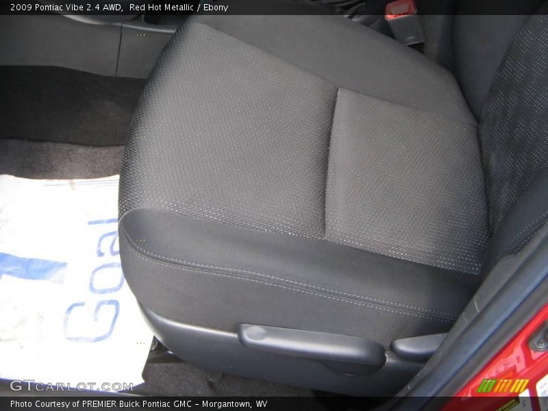 Red Hot Metallic / Ebony 2009 Pontiac Vibe 2.4 AWD
