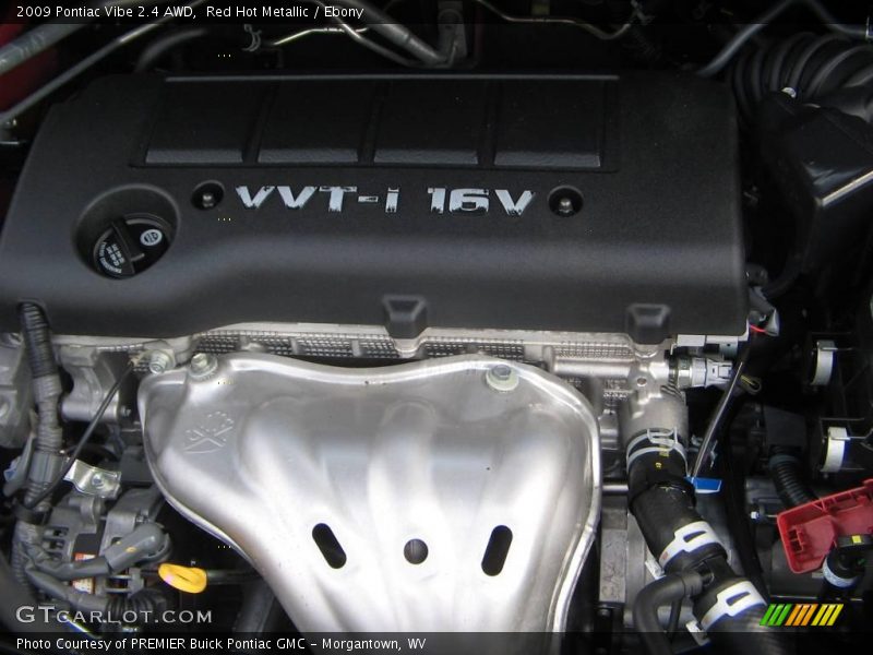 Red Hot Metallic / Ebony 2009 Pontiac Vibe 2.4 AWD