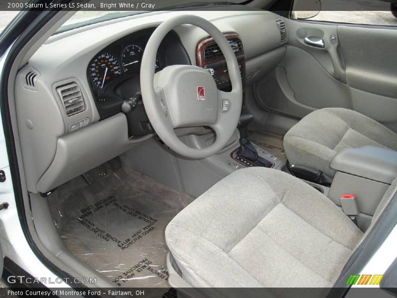 Bright White / Gray 2000 Saturn L Series LS Sedan