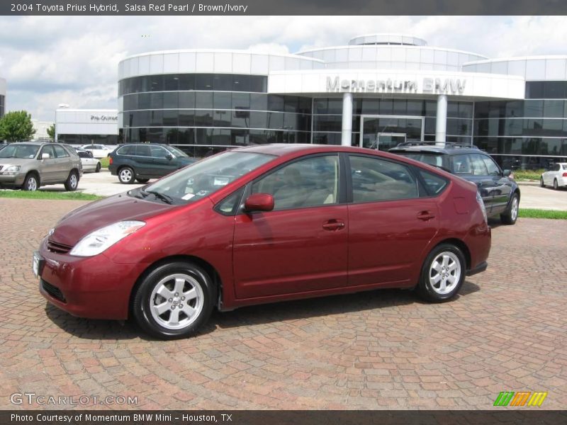 Salsa Red Pearl / Brown/Ivory 2004 Toyota Prius Hybrid