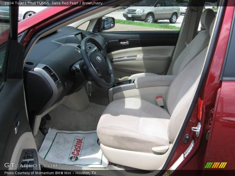 Salsa Red Pearl / Brown/Ivory 2004 Toyota Prius Hybrid