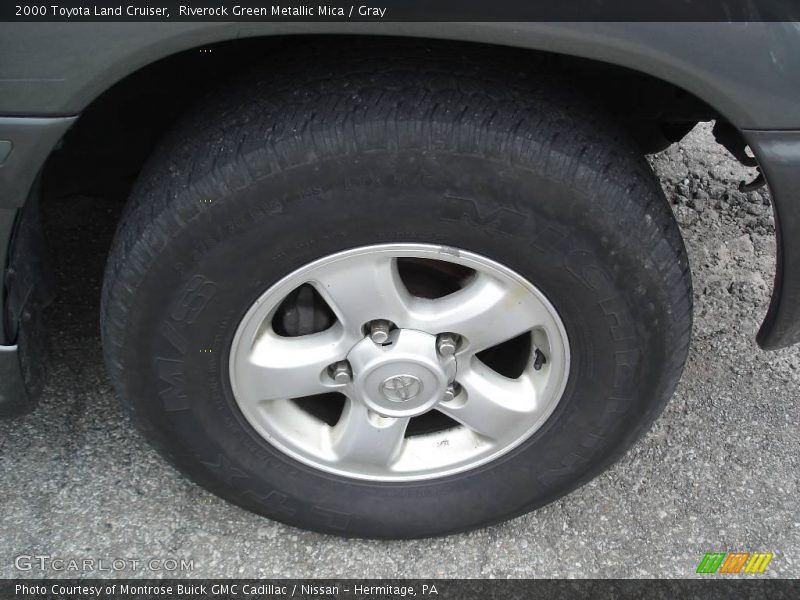 Riverock Green Metallic Mica / Gray 2000 Toyota Land Cruiser