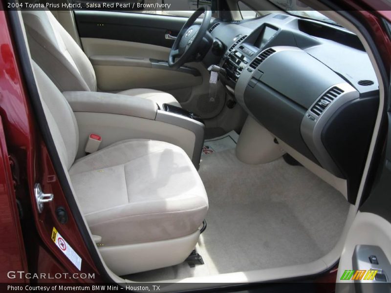 Salsa Red Pearl / Brown/Ivory 2004 Toyota Prius Hybrid