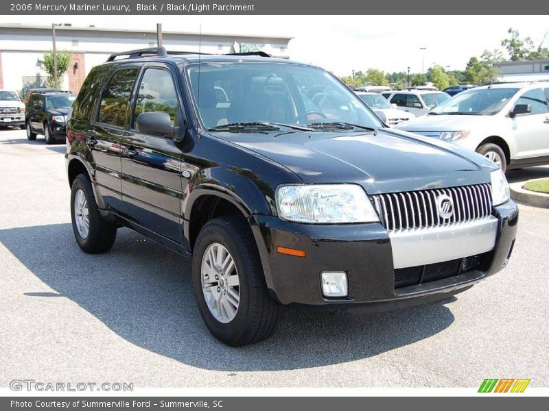 Black / Black/Light Parchment 2006 Mercury Mariner Luxury