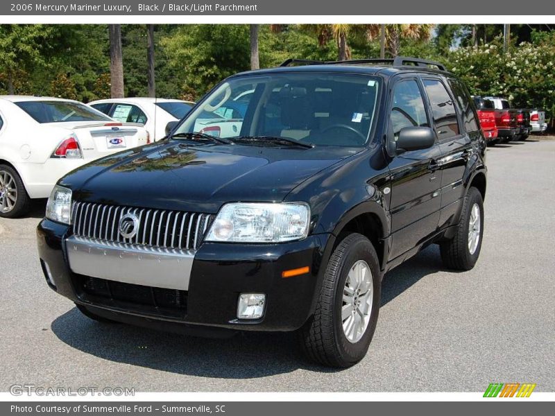 Black / Black/Light Parchment 2006 Mercury Mariner Luxury