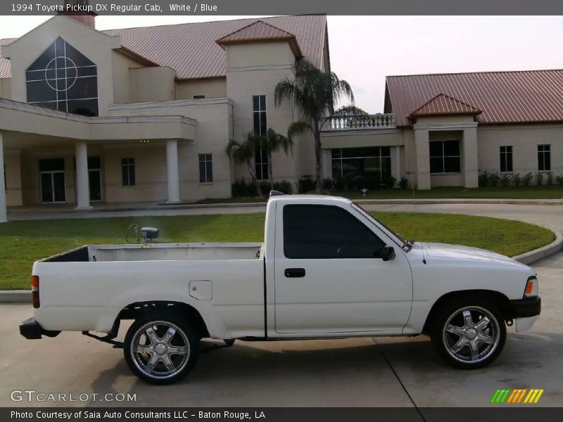 White / Blue 1994 Toyota Pickup DX Regular Cab