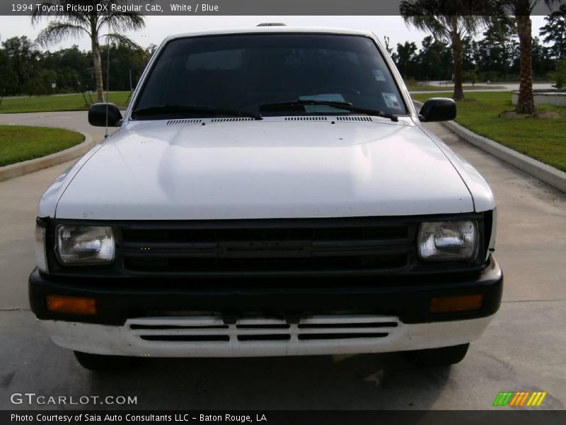 White / Blue 1994 Toyota Pickup DX Regular Cab