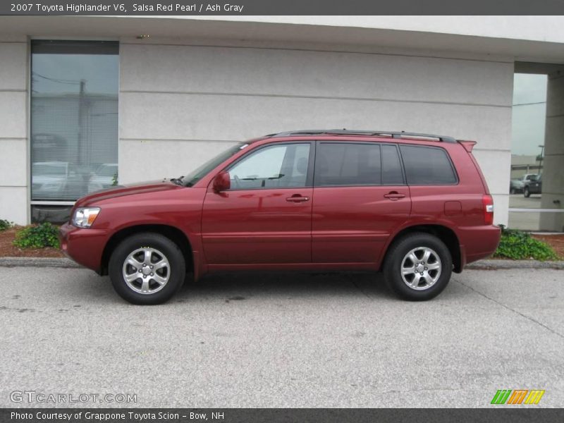 Salsa Red Pearl / Ash Gray 2007 Toyota Highlander V6