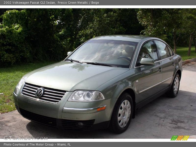 Fresco Green Metallic / Beige 2002 Volkswagen Passat GLS Sedan