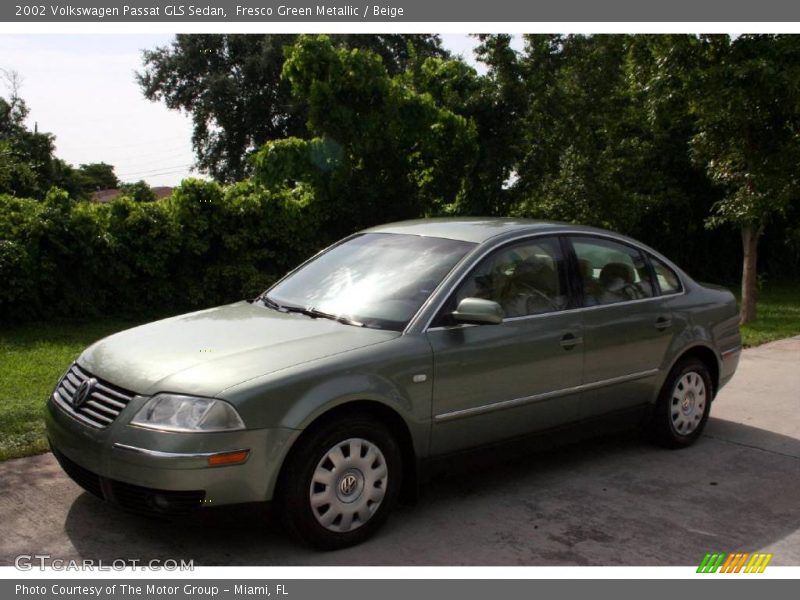 Fresco Green Metallic / Beige 2002 Volkswagen Passat GLS Sedan