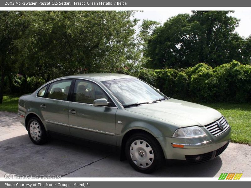 Fresco Green Metallic / Beige 2002 Volkswagen Passat GLS Sedan