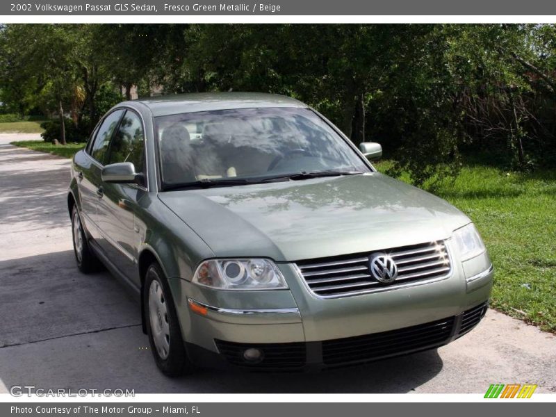 Fresco Green Metallic / Beige 2002 Volkswagen Passat GLS Sedan