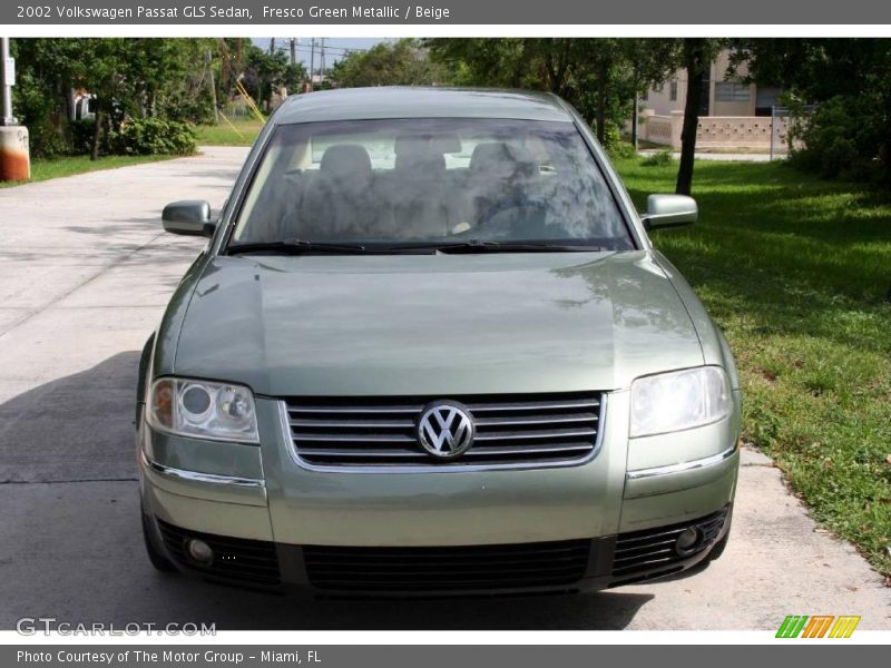 Fresco Green Metallic / Beige 2002 Volkswagen Passat GLS Sedan