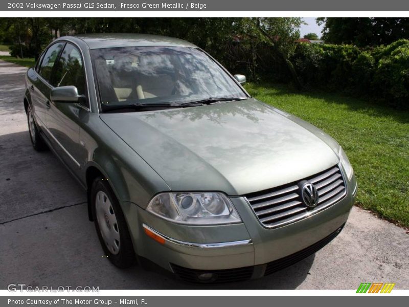 Fresco Green Metallic / Beige 2002 Volkswagen Passat GLS Sedan