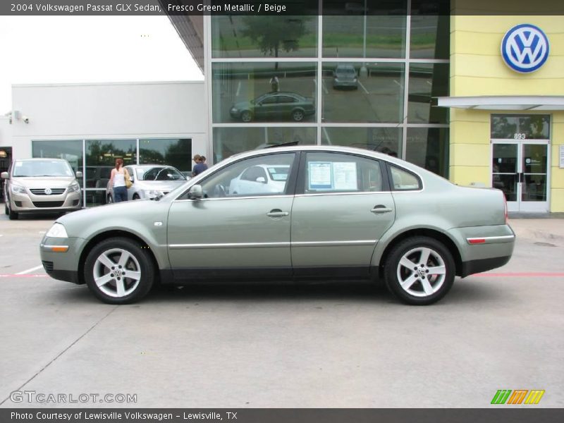 Fresco Green Metallic / Beige 2004 Volkswagen Passat GLX Sedan