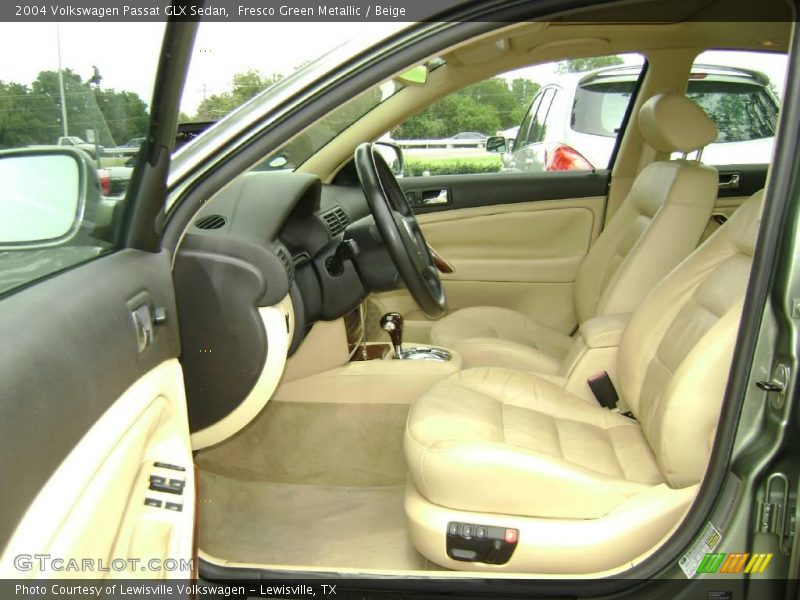 Fresco Green Metallic / Beige 2004 Volkswagen Passat GLX Sedan