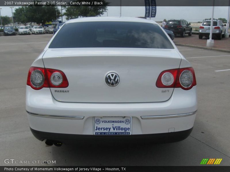 Candy White / Black 2007 Volkswagen Passat 2.0T Sedan