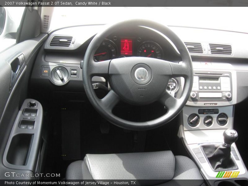 Candy White / Black 2007 Volkswagen Passat 2.0T Sedan