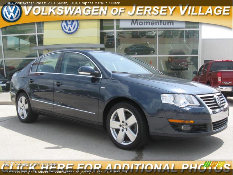 Blue Graphite Metallic / Black 2007 Volkswagen Passat 2.0T Sedan