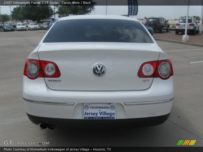 Candy White / Black 2007 Volkswagen Passat 2.0T Sedan