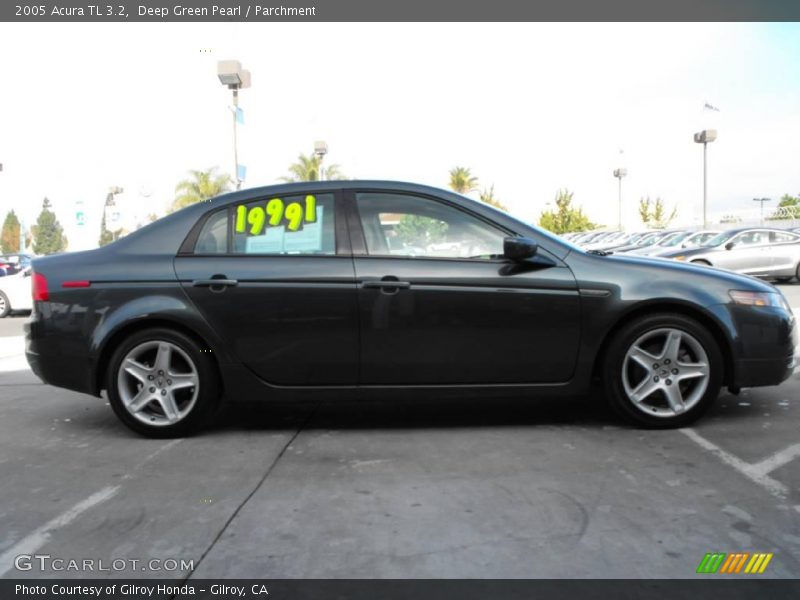 Deep Green Pearl / Parchment 2005 Acura TL 3.2