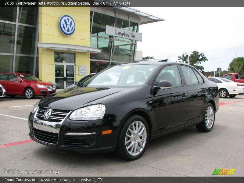 Black Uni / Anthracite 2009 Volkswagen Jetta Wolfsburg Edition Sedan