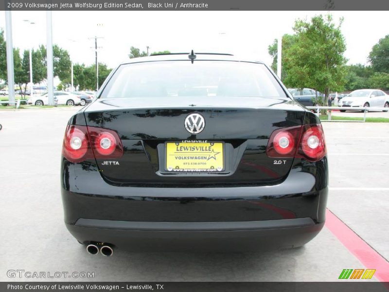 Black Uni / Anthracite 2009 Volkswagen Jetta Wolfsburg Edition Sedan