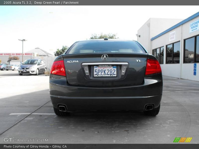 Deep Green Pearl / Parchment 2005 Acura TL 3.2
