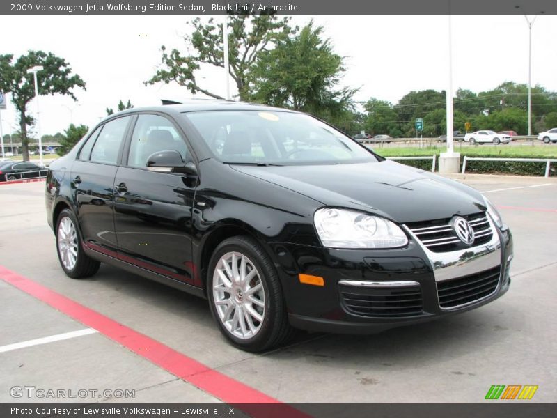 Black Uni / Anthracite 2009 Volkswagen Jetta Wolfsburg Edition Sedan