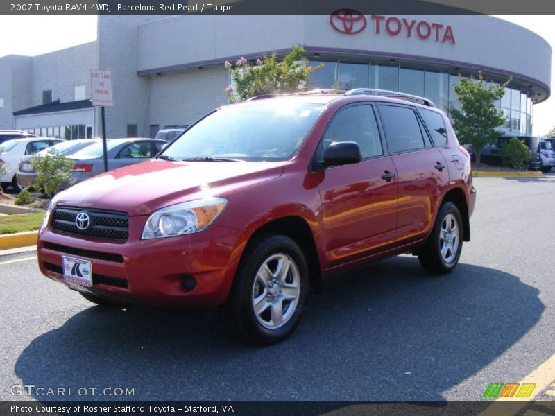 Barcelona Red Pearl / Taupe 2007 Toyota RAV4 4WD