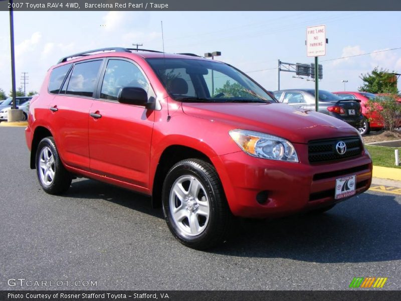 Barcelona Red Pearl / Taupe 2007 Toyota RAV4 4WD