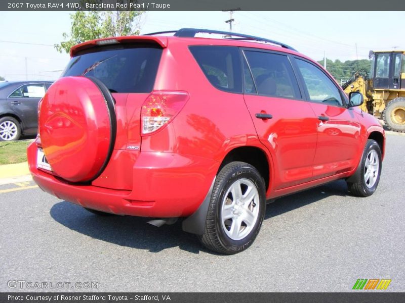 Barcelona Red Pearl / Taupe 2007 Toyota RAV4 4WD